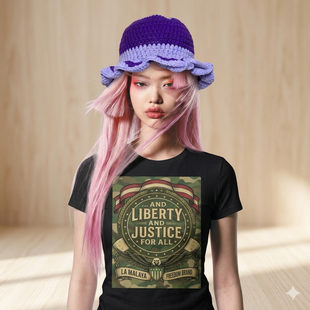 Camo-Liberty & Stuck On Sheba Ltd ruffle bucket hat
